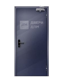 Однопольная противопожарная дверь глухая ДПМ-01 EI-45 шумоизоляционная